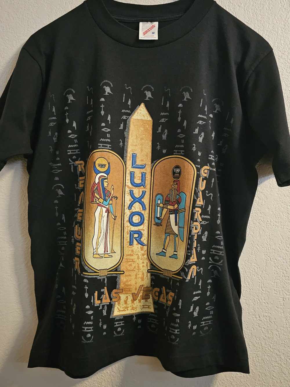 Vintage Jerzees Black Luxor Las Vegas Egyptian Graphic Tee